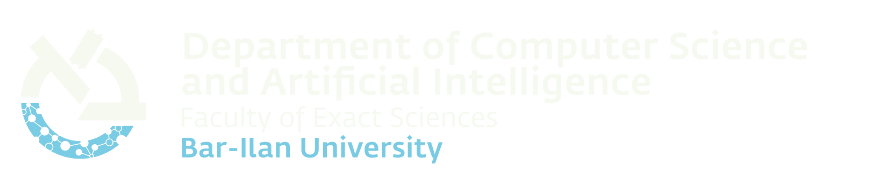 Department of Computer Science and Artificial Intelligence, Faculty of Exact Sciences, Bar-Ilan University — home